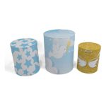 Trio Capas de Cilindros - Chá Revelação Infantil