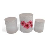 Trio Capas de Cilindros - Floral