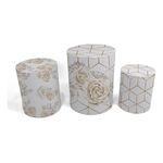 Trio Capas de Cilindros - Floral