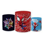 Trio Capas de Cilindros - Homem Aranha Baby