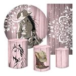 Kit 5 Peças - Cavalo Rosa