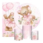 Kit 5 Peças - Urso Rosa
