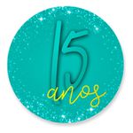 Painel Redondo 50x50 - 15 anos