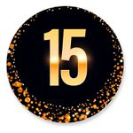 Painel Redondo 50x50 - 15 anos