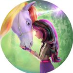 Painel Redondo 50x50 - Academia do Unicórnio