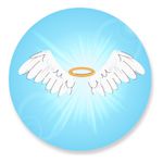 Painel Redondo 50x50 - Anjo