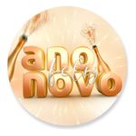 Painel Redondo 50x50 - Ano Novo