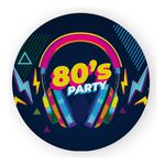 Painel Redondo 50x50 - Anos 80