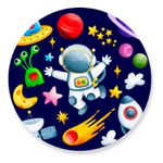 Painel Redondo 50x50 - Astronauta