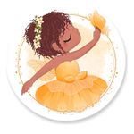 Painel Redondo 50x50 - Bailarina