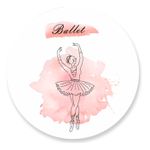 Painel Redondo 50x50 - Bailarina
