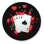 Painel Redondo 50x50 - Baralho Jogos