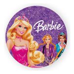 Painel Redondo 50x50 - Barbie