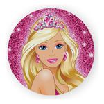 Painel Redondo 50x50 - Barbie