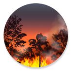 Painel Redondo 50x50 - Bombeiro