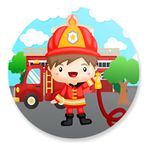 Painel Redondo 50x50 - Bombeiro