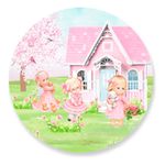 Painel Redondo 50x50 - Boneca