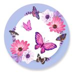 Painel Redondo 50x50 - Borboleta