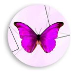 Painel Redondo 50x50 - Borboleta