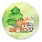 Painel Redondo 50x50 - Bosque