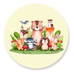 Painel Redondo 50x50 - Bosque