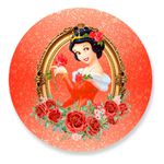 Painel Redondo 50x50 - Branca de Neve