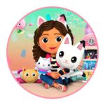 Painel Redondo 50x50 - Casa Mágica da Gabi