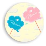 Painel Redondo 50x50 - Chá Revelação