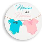 Painel Redondo 50x50 - Chá Revelação