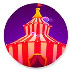 Painel Redondo 50x50 - Circo