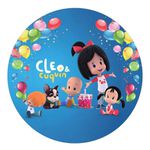 Painel Redondo 50x50 - Cleo e Cuquin