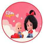 Painel Redondo 50x50 - Cleo e Cuquin