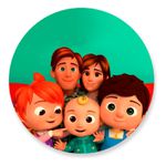 Painel Redondo 50x50 - Cocomelon