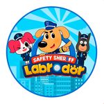 Painel Redondo 50x50 - Detetive Labrador