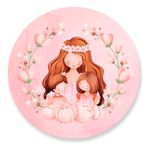 Painel Redondo 50x50 - Dia das Mães