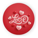 Painel Redondo 50x50 - Dia dos Namorados