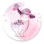 Painel Redondo 50x50 - Dinossauro