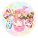 Painel Redondo 50x50 - Doces Confeitaria