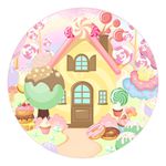 Painel Redondo 50x50 - Doces Confeitaria