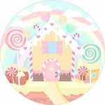 Painel Redondo 50x50 - Doces Confeitaria