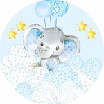 Painel Redondo 50x50 - Elefantinho