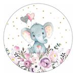 Painel Redondo 50x50 - Elefantinho