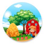 Painel Redondo 50x50 - Fazenda Agro