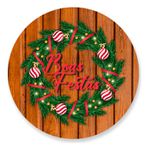 Painel Redondo 50x50 - Feliz Natal