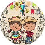 Painel Redondo 50x50 - Festa Junina