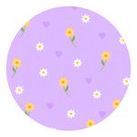 Painel Redondo 50x50 - Flores