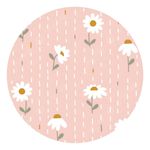 Painel Redondo 50x50 - Flores