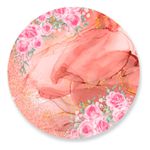Painel Redondo 50x50 - Florido