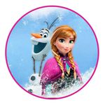 Painel Redondo 50x50 - Frozen