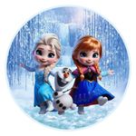 Painel Redondo 50x50 - Frozen